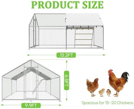 Large metal walk in poultry run pen — photo 3