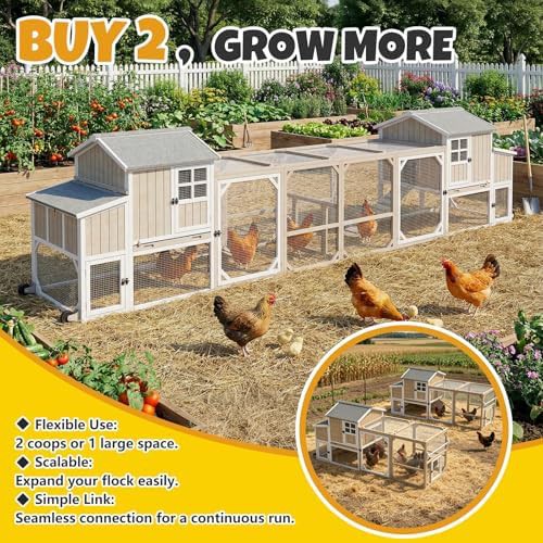 Grey wooden chicken coop with asphalt roof — photo 3
