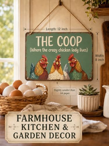 Vintage style metal chicken coop plaque — photo 4