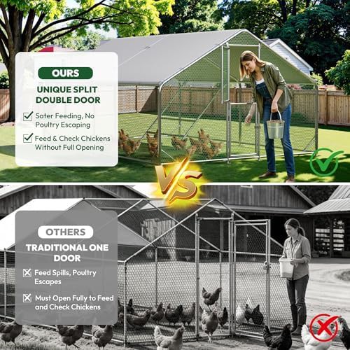 Large walk in poultry pen with cover — photo 3