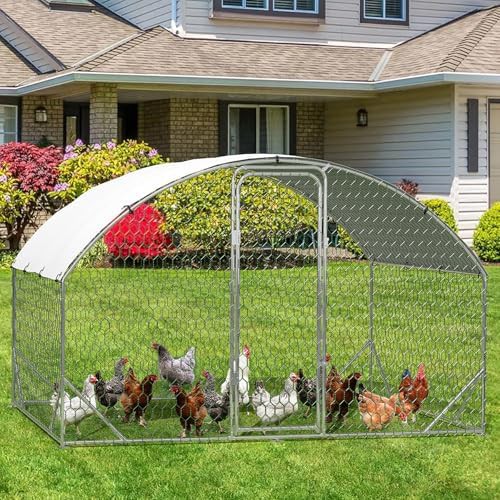 Metal chicken run with strengthened support — photo 5