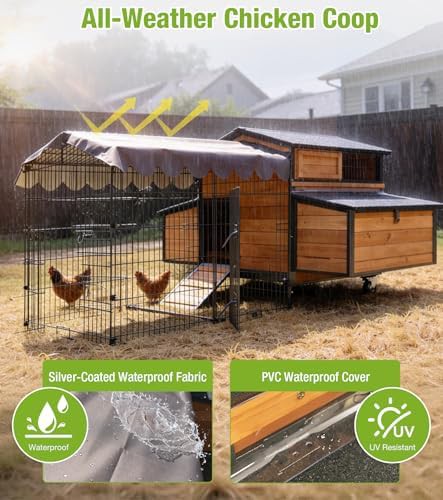 Iron frame mobile chicken tractor with run — photo 5