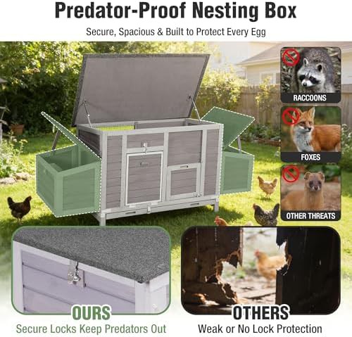 Reinforced frame outdoor hen house with nesting box — photo 3