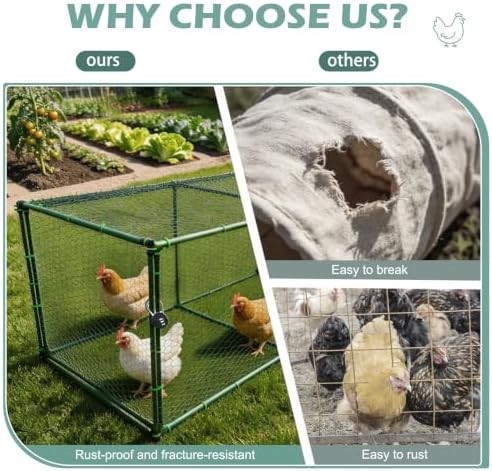 Six section portable metal chicken tunnel — photo 3