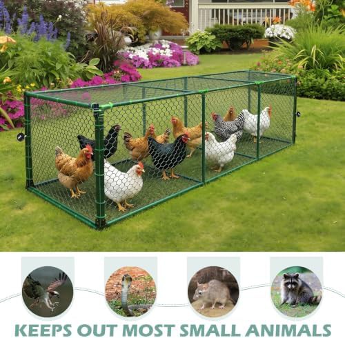 Six section portable metal chicken tunnel — photo 4