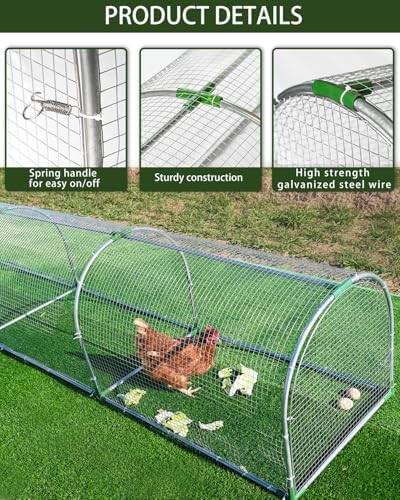 Outdoor metal chicken tunnel for yard use — photo 4