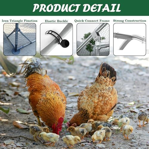 Dome roof metal poultry enclosure with cover — photo 4