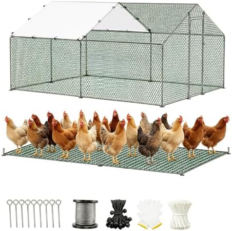 Heavy duty metal walk-in poultry enclosure
