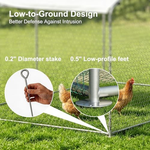 Heavy duty metal walk-in poultry enclosure — photo 3
