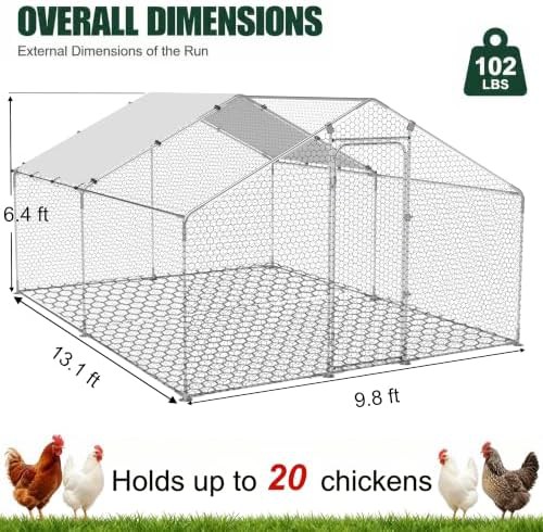 Heavy duty metal walk-in poultry enclosure — photo 5