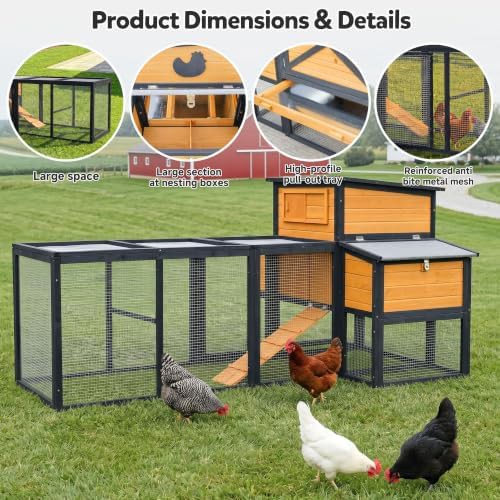 Large wooden hen house with felt roof — photo 4