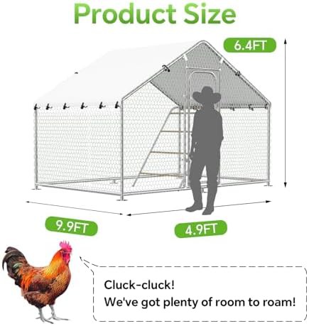 Compact metal walk in chicken pen — photo 4