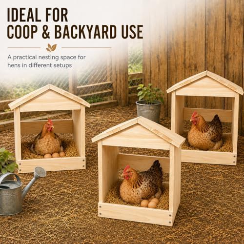 Three pack of wooden nesting boxes — photo 5