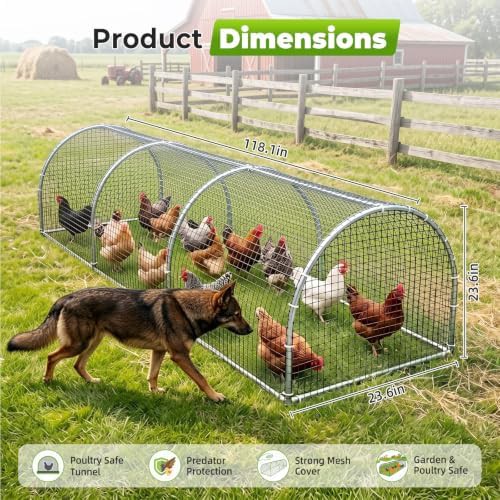 Metal tunnel cage for outdoor poultry — photo 5