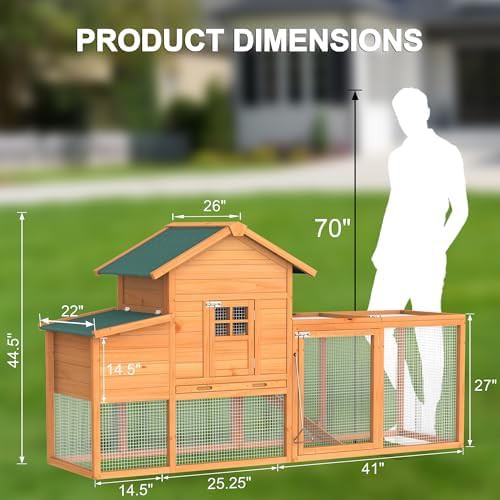 Outdoor chicken house with expandable run — photo 5