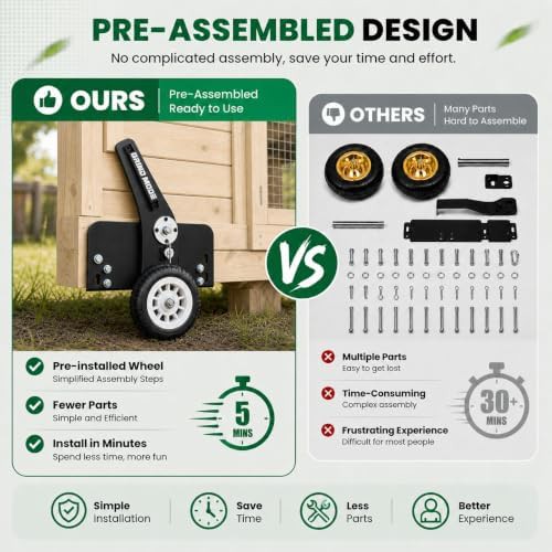 Wheel lift kit for chicken tractors — photo 4