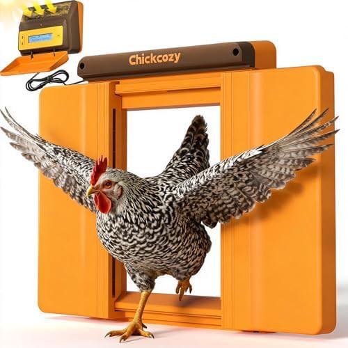 Solar automatic coop door with dual motor