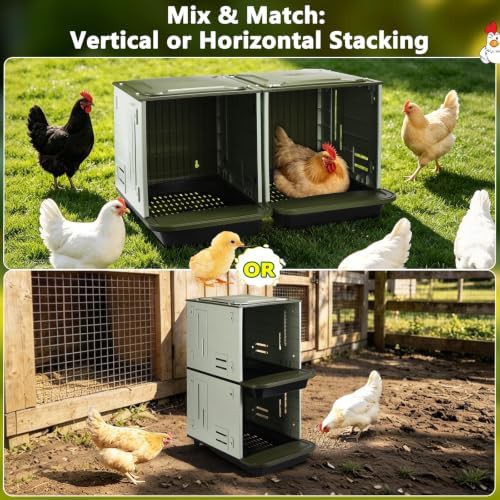 Large two compartment roll away nesting box — photo 3