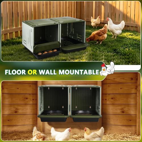 Large two compartment roll away nesting box — photo 4