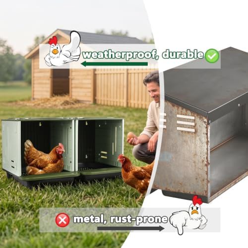 Large two compartment roll away nesting box — photo 5