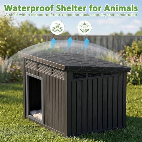 Black resin coop with shutter vents — photo 4