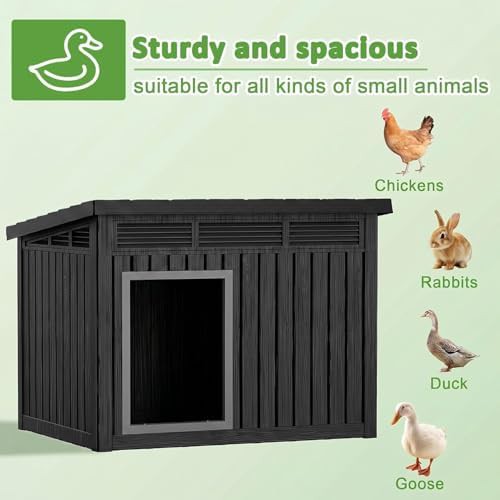 Black resin coop with shutter vents — photo 5