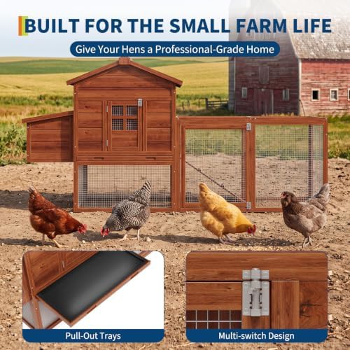Compact wooden coop with nesting box — photo 3
