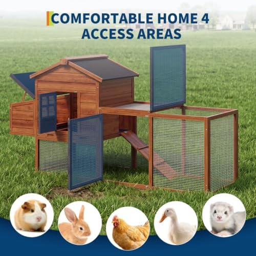 Compact wooden coop with nesting box — photo 4