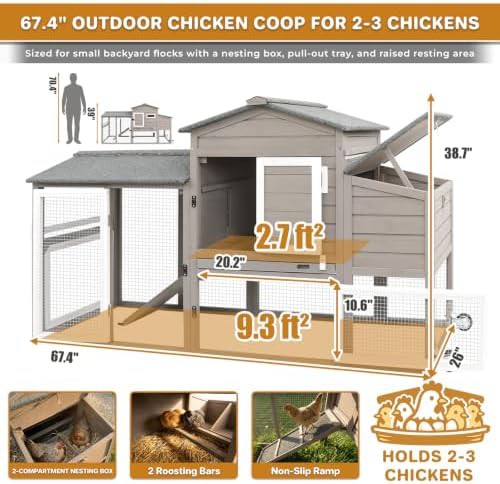 Mobile chicken coop with integrated wire run — photo 4