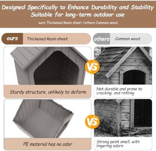 Grey plastic indoor and outdoor coop — photo 4