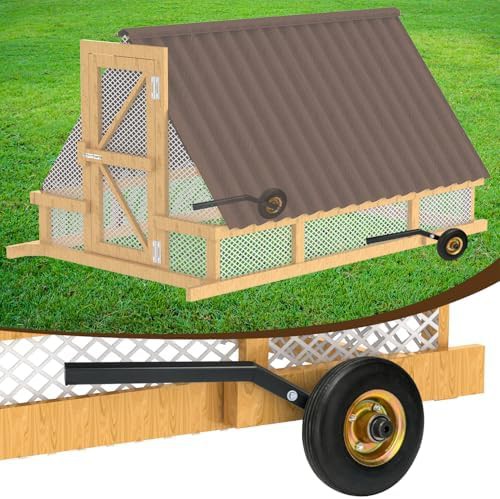 Chicken coop wheel lift kit set of two