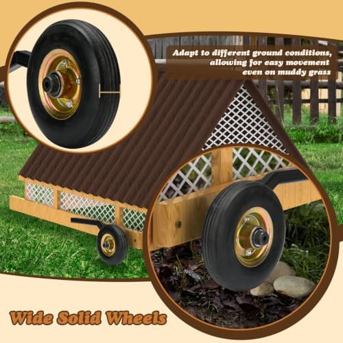 Chicken coop wheel lift kit set of two — photo 4