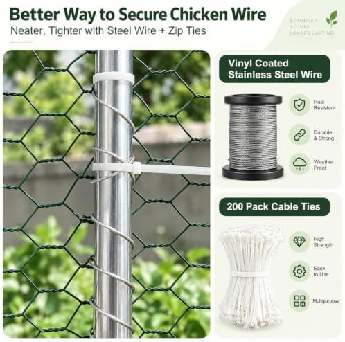 Walk-in poultry run with wire mesh — photo 4