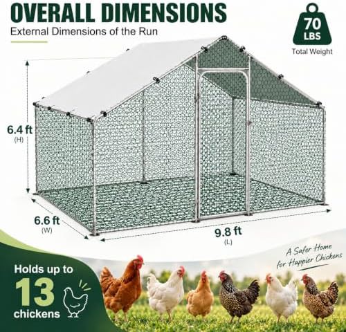 Walk-in poultry run with wire mesh — photo 5