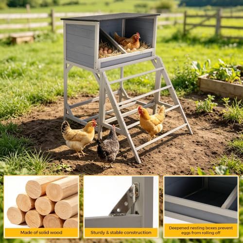 Nesting boxes with asphalt roof and perch — photo 4