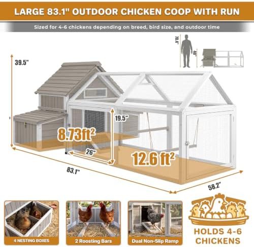 Large outdoor coop with long stationary run — photo 4