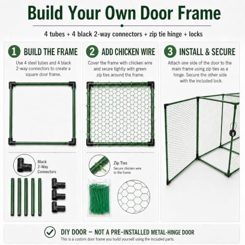 Portable three section metal chicken tunnel — photo 4