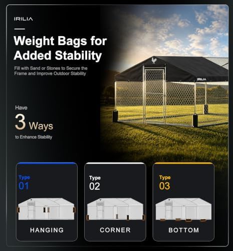 Large metal coop with waterproof cover — photo 5