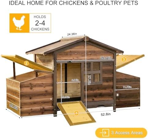 Brown wooden hen house with nesting boxes — photo 3