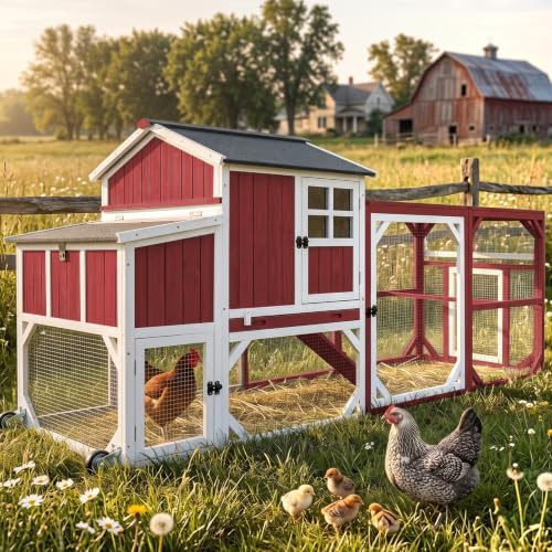 Mobile two story coop with wheels