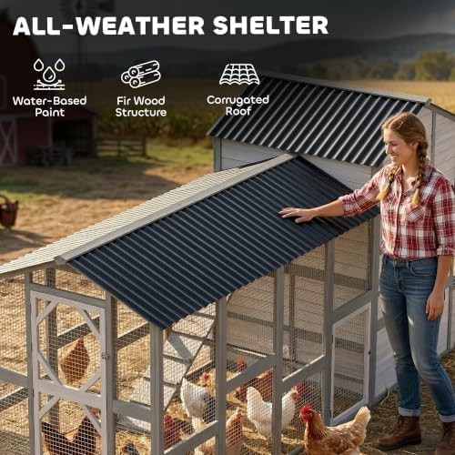 Extra large gray wooden hen house for ten birds — photo 4