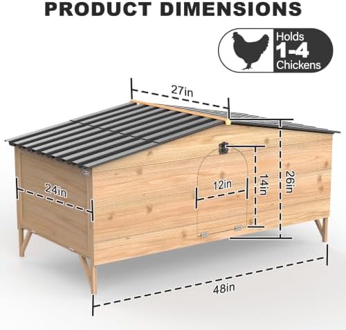 Natural wood poultry cage with dual nesting boxes — photo 5