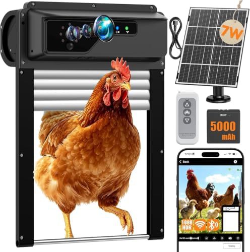 Solar powered automatic door with WiFi camera