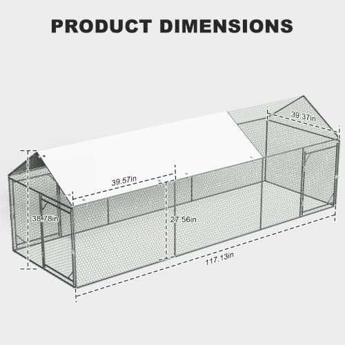 Walk-in metal poultry cage with run — photo 5