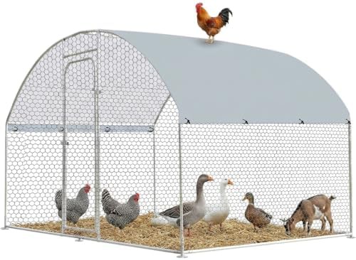 Heavy duty metal walk in poultry pen
