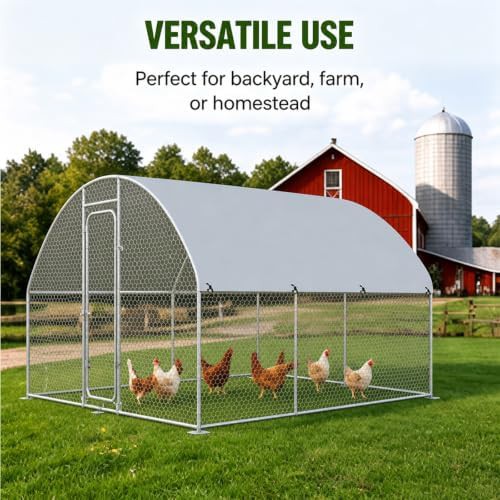 Heavy duty metal walk in poultry pen — photo 5