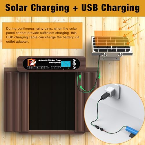 Solar powered automatic chicken coop door — photo 5
